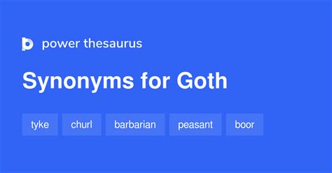 another word for gothic|synonyms for goth.